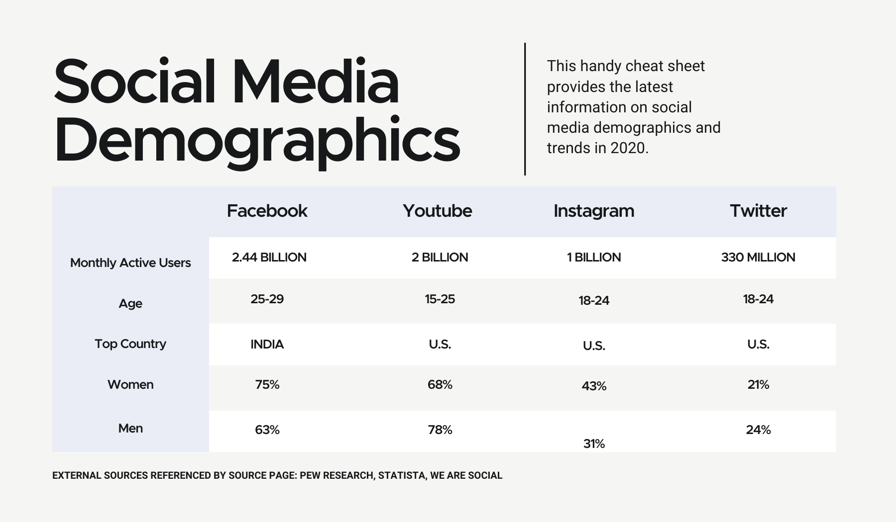 2020 Social Media Demographics